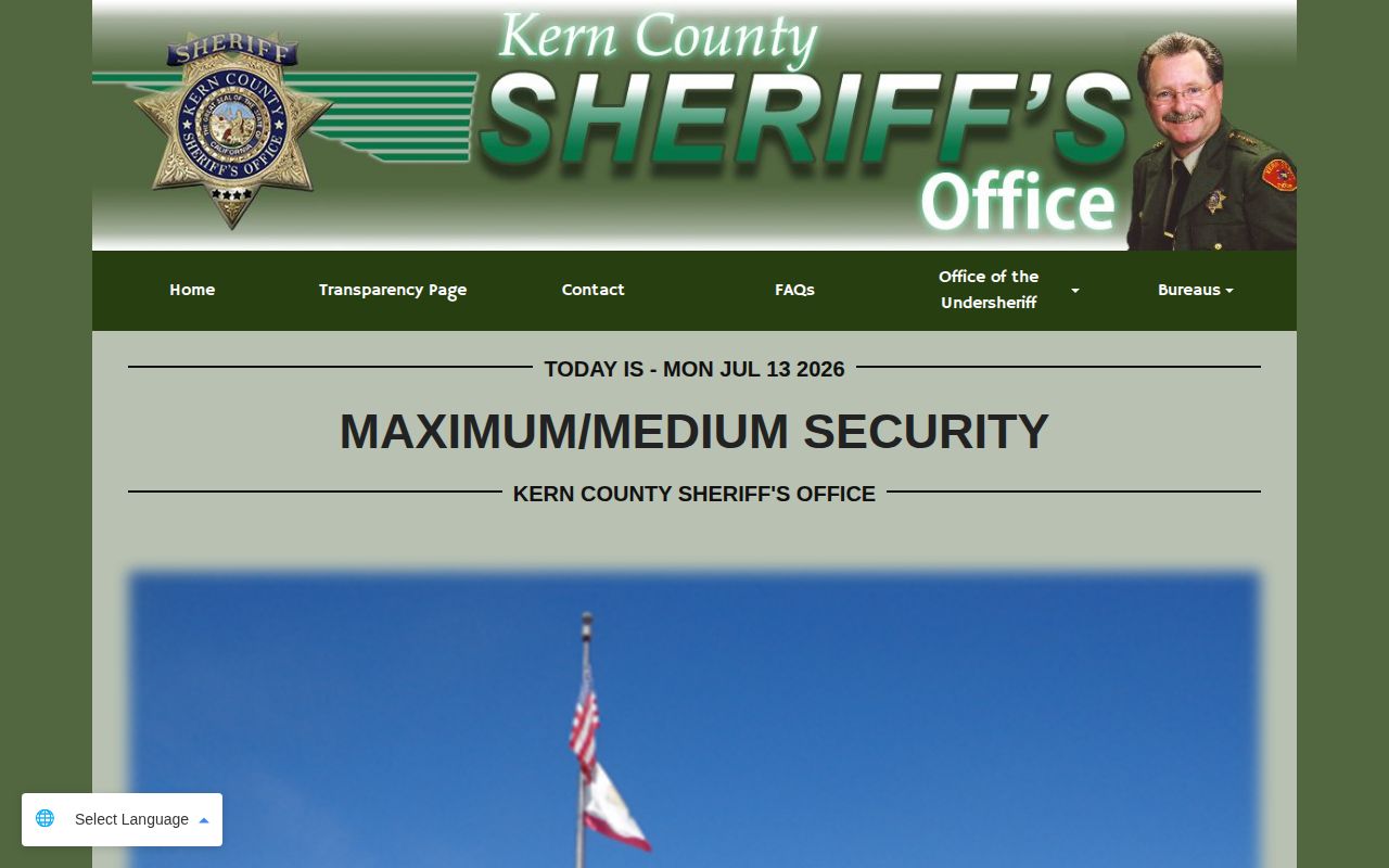 Kern County Max-Med release timing and booking information